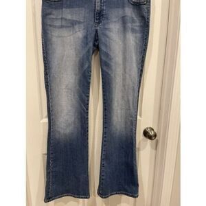 Wrangler Rock 47 Jeans Womens 15x34 Blue Bootcut  Low Rise Dark Wash Denim